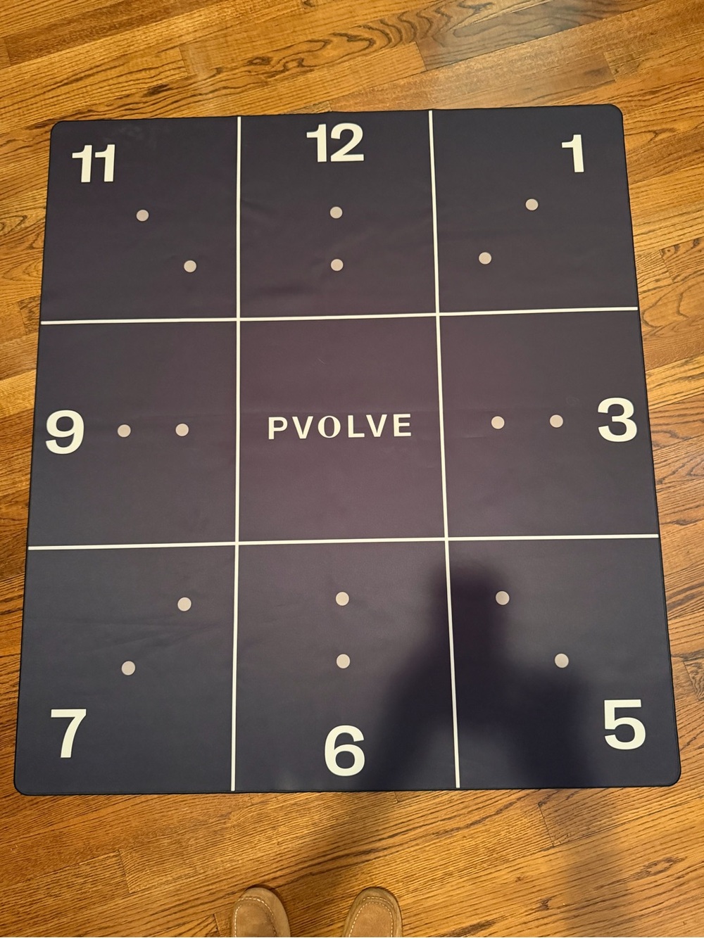 Pvolve Precision Mat Home Gym Functional Fitness Workout Floor Grid Mat 48x54